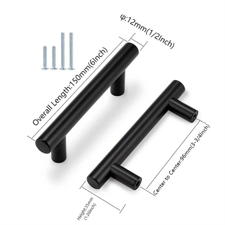black stainless steel pull handl (4)